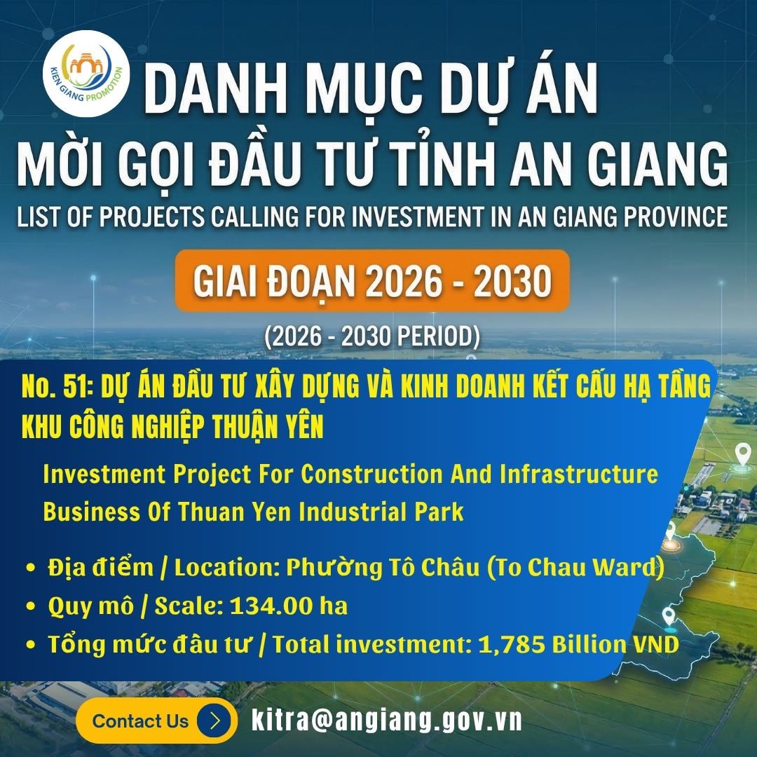 No. 51: Investment Project For Construction And Infrastructure Business Of Thuan Yen Industrial Park