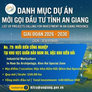 No. 79: Nuôi Biển Công Nghiệp Tại Khu Vực Quần Đảo Nam Du, Đặc Khu Kiên Hải