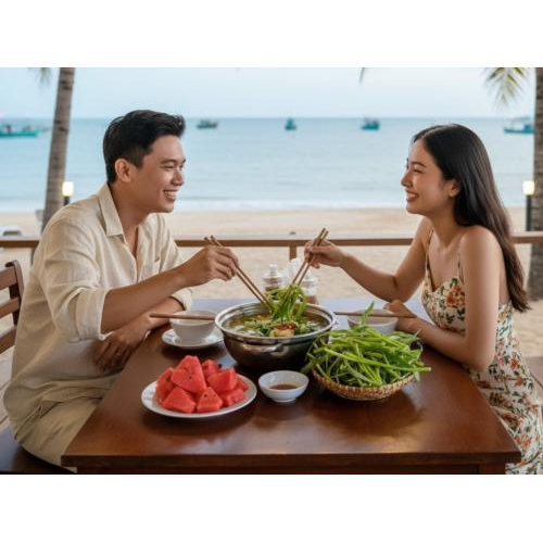 Canh Chua Sả Nghệ Hà Tiên – Sắc Vàng Biển Cả, Hương Vị Gây Thương Nhớ
