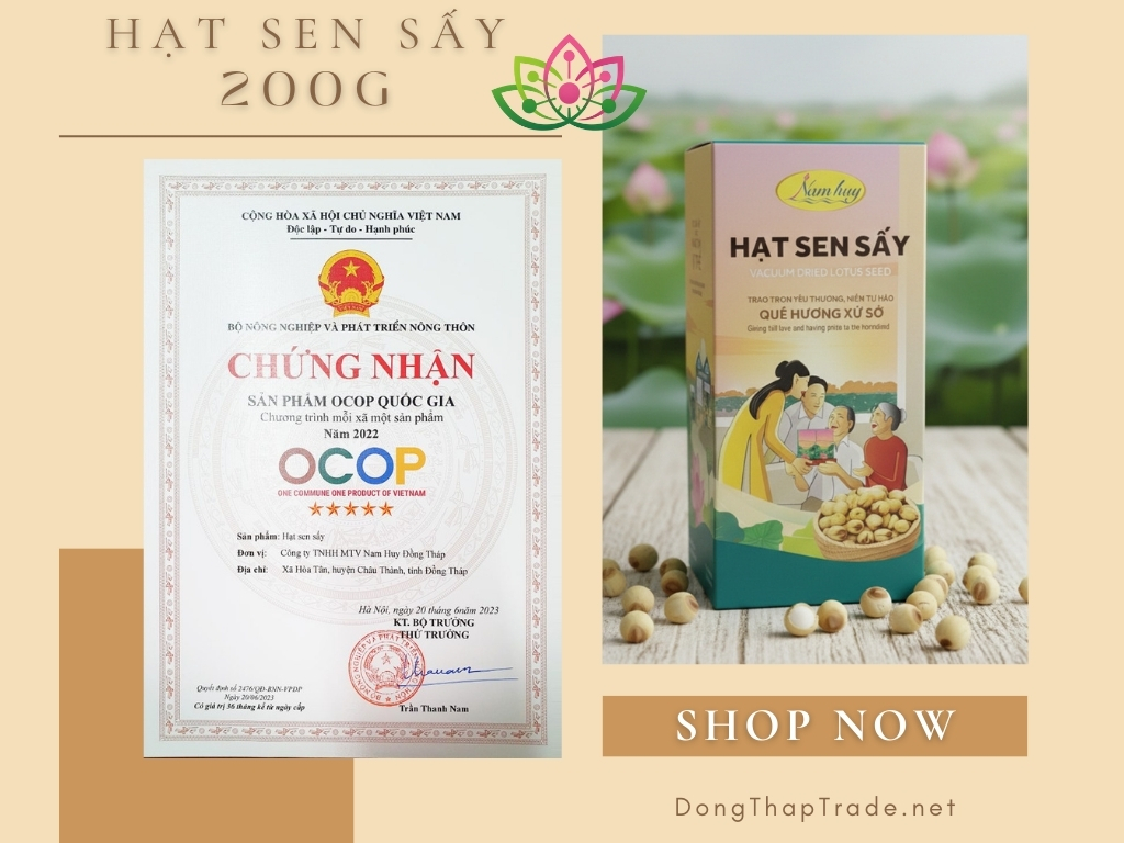 Tinh hoa tạo nên Hạt Sen Sấy Nam Huy