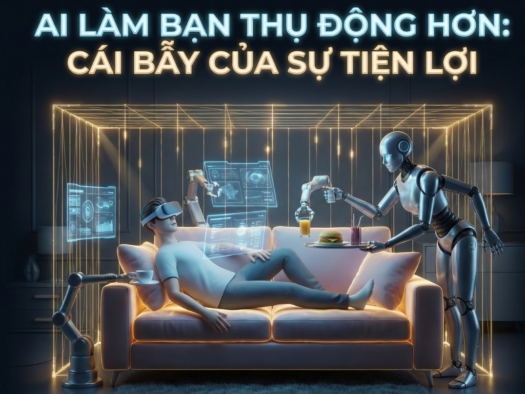 AI làm cho bạn Thụ động hơn: Cái Bẫy của Sự tiện lợi