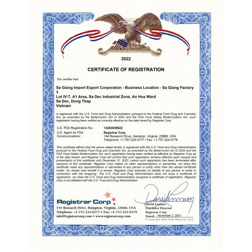 V. Chứng nhận chất lượng