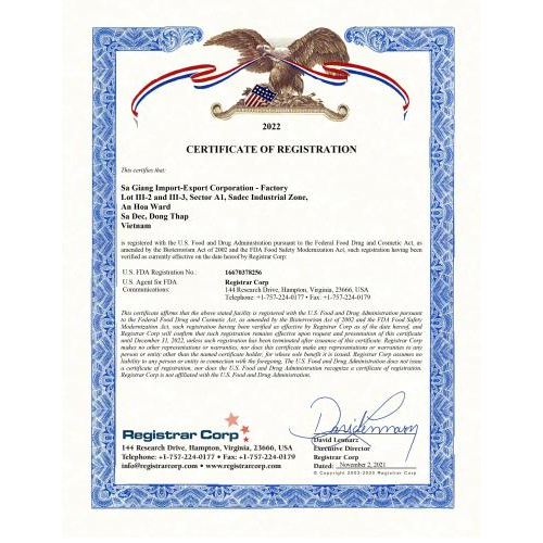 V. Chứng nhận chất lượng