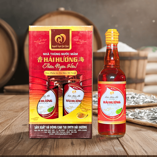 Nước Mắm Nhỉ Hải Hương 42N Hộp 2 chai 500ml
