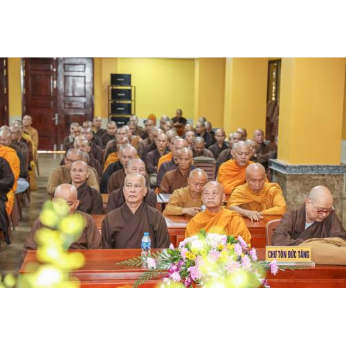 LỄ KHAI MẠC KHOÁ BỒI DƯỠNG TRỤ TRÌ LẦN THỨ 28 VÀ TỐT NGHIỆP KHÓA V, KHAI GIẢNG KHOA VI TRƯỜNG TRUNG CẤP PHẬT HỌC TỈNH AN GIANG