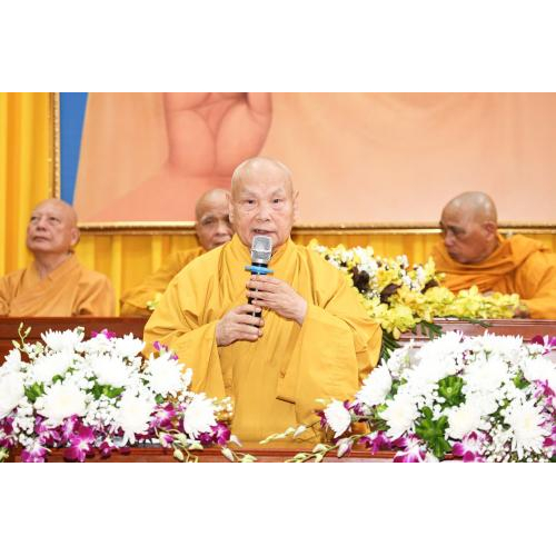 LỄ KHAI MẠC KHOÁ BỒI DƯỠNG TRỤ TRÌ LẦN THỨ 28 VÀ TỐT NGHIỆP KHÓA V, KHAI GIẢNG KHOA VI TRƯỜNG TRUNG CẤP PHẬT HỌC TỈNH AN GIANG