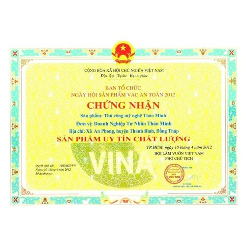 Giấy chứng nhận, bằng khen