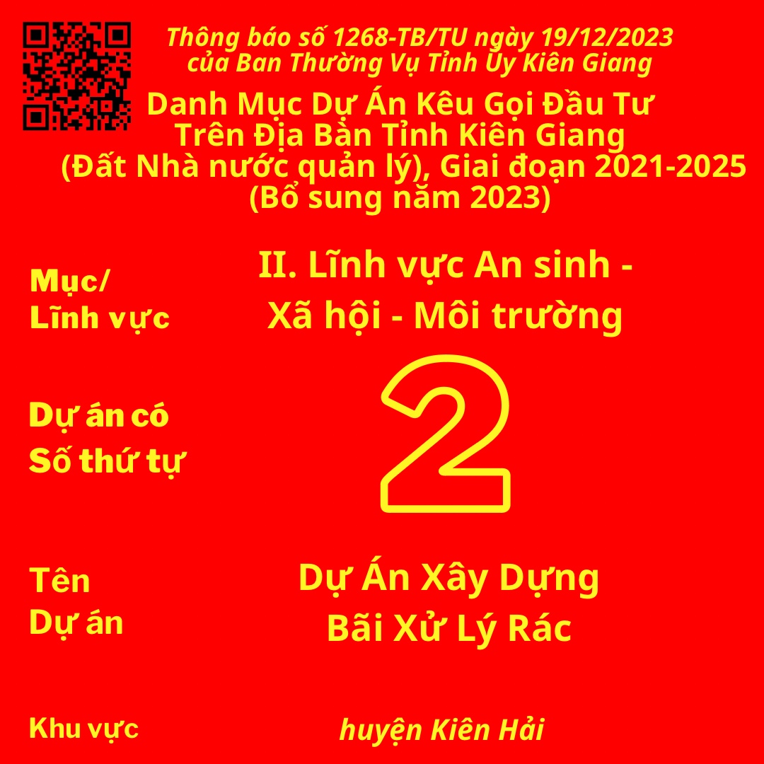 Ec6eBb5h7fA4A83 A77cD584Ah8b00B Dự án có Số TT 2: Dự Án Xây Dựng Bãi Xử Lý Rác