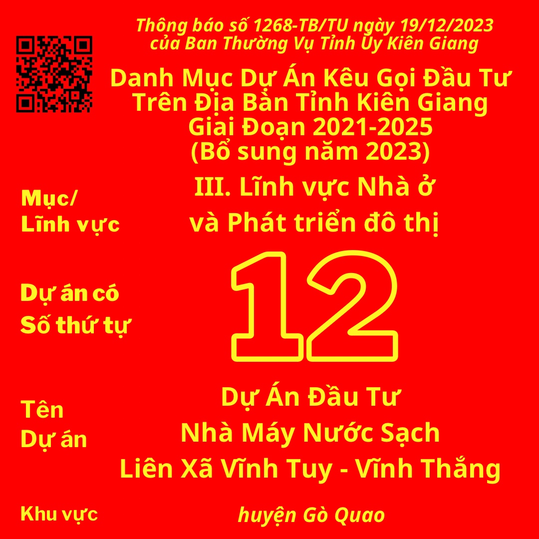 Ec6eBb5h7fA4A83 A77cD584Ah8b00B Dự án có Số TT 12: Dự Án Đầu Tư Nhà Máy Nước Sạch Liên Xã Vĩnh Tuy - Vĩnh Thắng
