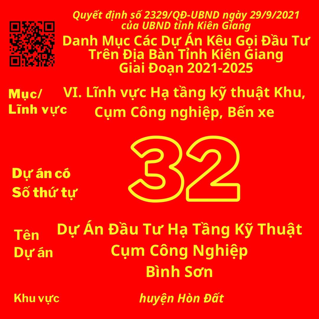 Ec6eBb5h7fA4A83 A77cD584Ah8b00B Dự Án Có Số TT 32: Dự Án Đầu Tư Hạ Tầng Kỹ Thuật Cụm Công Nghiệp Bình Sơn