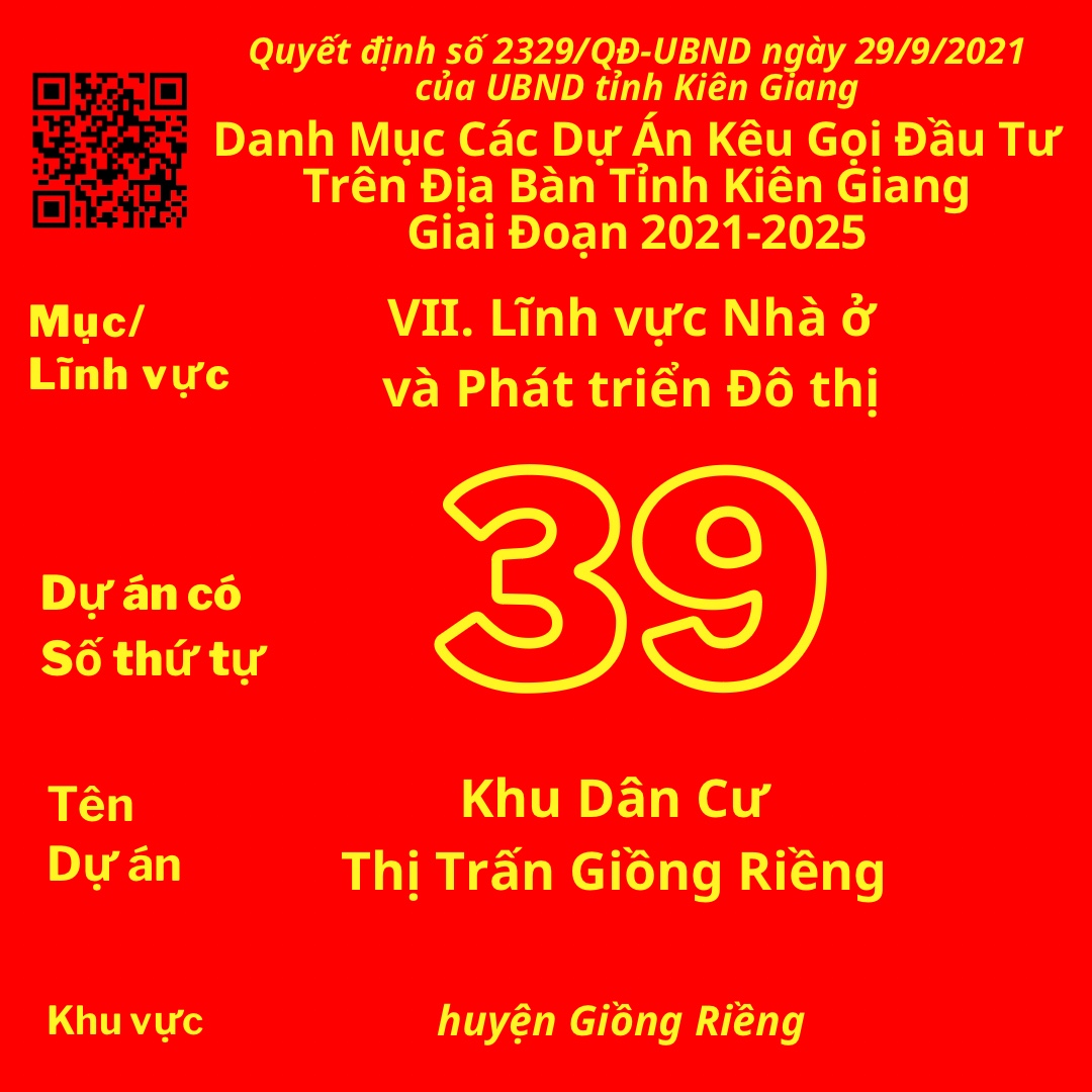 Ec6eBb5h7fA4A83 A77cD584Ah8b00B Dự Án Có Số TT 39: Khu Dân Cư Thị Trấn Giồng Riềng