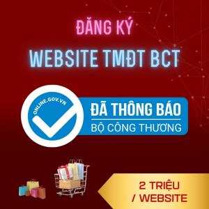 Bảng Giá Đăng Ký Website TMĐT Bộ Công Thương - 2 Triệu/ Website