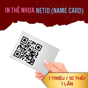 In Thẻ Nhựa NetID (Name Card) - 1 Triệu Đồng/ 10 Thẻ/ 1 Lần