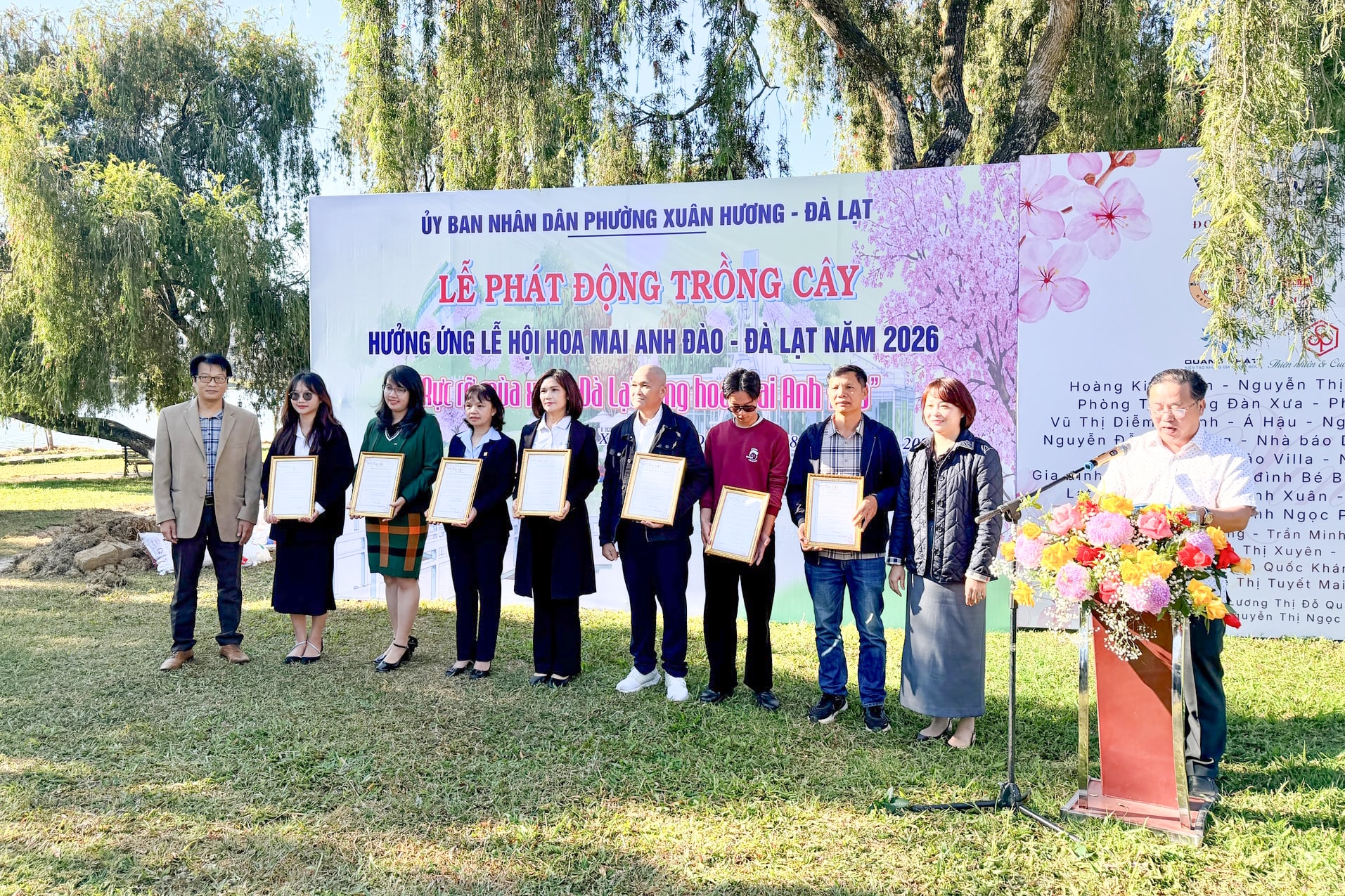 Doanh nghiệp đồng hành Kiến tạo di sản mai anh đào bền vững