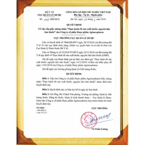 Giấy chứng nhận