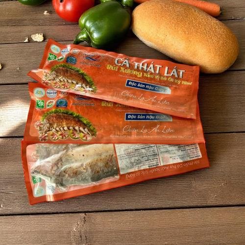 Cá Thát Lát Rút Xương Tẩm Vị Sả Ớt Kỳ Như, Túi 350g. Đặc sản Hậu Giang