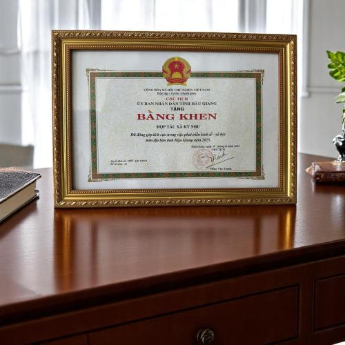 Bằng Khen Được Ủy Ban Nhân Dân Tỉnh Hậu Giang Khen Tặng