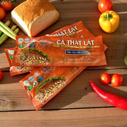 Cá Thát Lát Rút Xương Tẩm Vị Sả Ớt Kỳ Như, Túi 350g. Đặc sản Hậu Giang