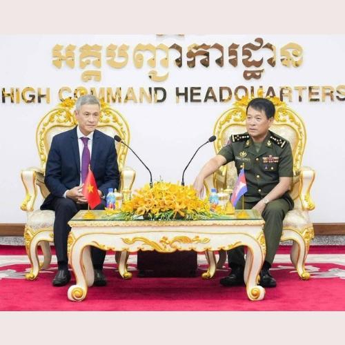 Đại Sứ Việt Nam Tại Campuchia Nguyễn Minh Vũ Chúc Tết Lãnh Đạo Cấp Cao Quân Đội Campuchia