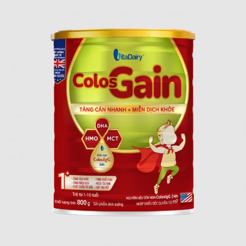 Sữa Bột COLOS GAIN 1+ Lon 800gr (1-10 Tuổi)