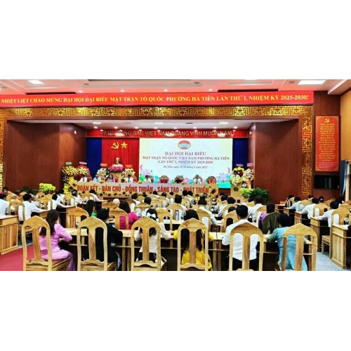 Đại hội MTTQ Việt Nam phường Hà Tiên lần thứ I, nhiệm kỳ 2025-2030: Đoàn kết – Sáng tạo – Phát triển bền vững
