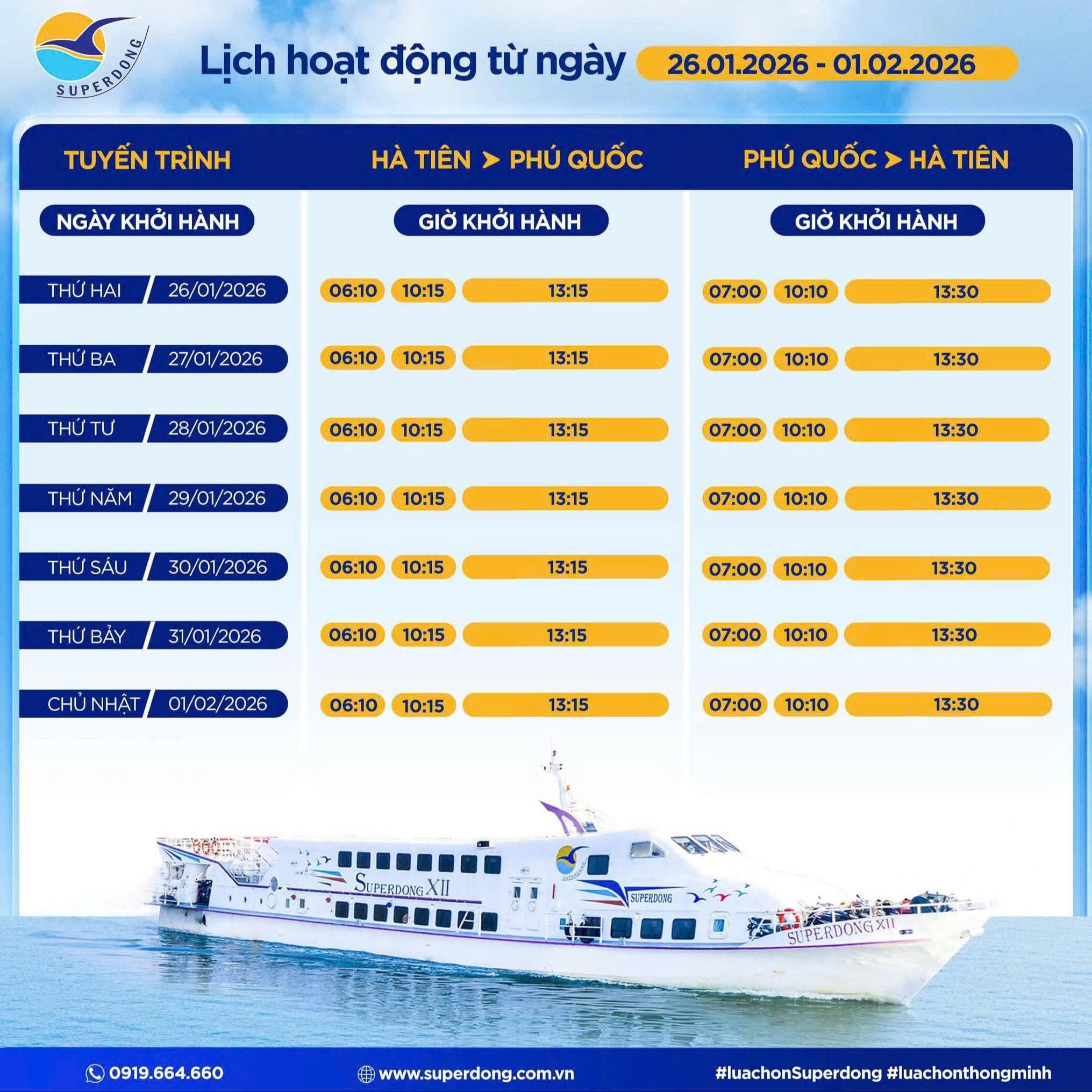 2. Tàu Superdong (Tuyến Phú Quốc)