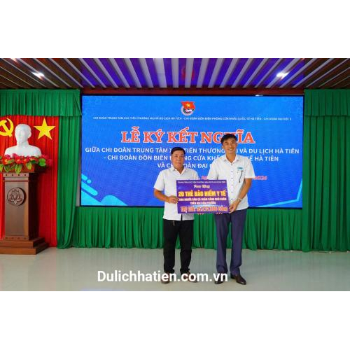 Chi Đoàn Trung Tâm XTTM&DL Hà Tiên Lễ Ký Kết Nghĩa Với Các Đơn Vị Lực Lượng Vũ Trang, Giai Đoạn 2026 - 2028