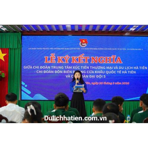 Chi Đoàn Trung Tâm XTTM&DL Hà Tiên Lễ Ký Kết Nghĩa Với Các Đơn Vị Lực Lượng Vũ Trang, Giai Đoạn 2026 - 2028